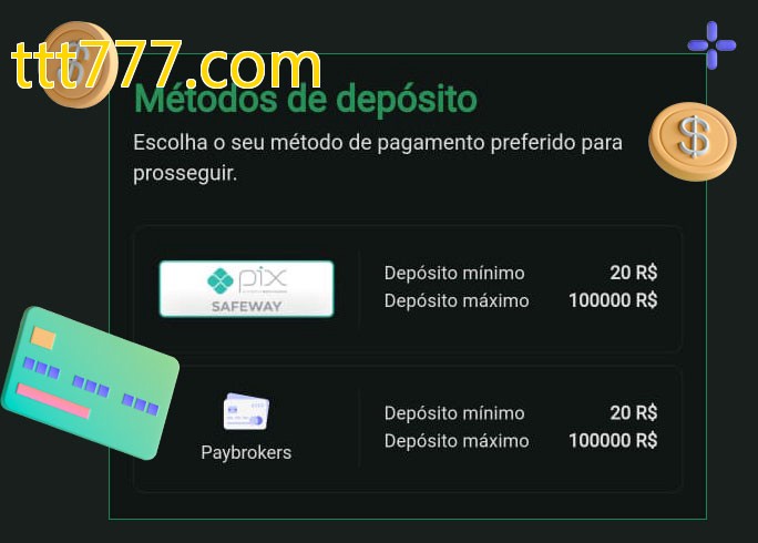 O cassino ttt777.combet oferece uma grande variedade de métodos de pagamento